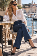 Jean Éléonore – Taille haute à boutons dorés 💛