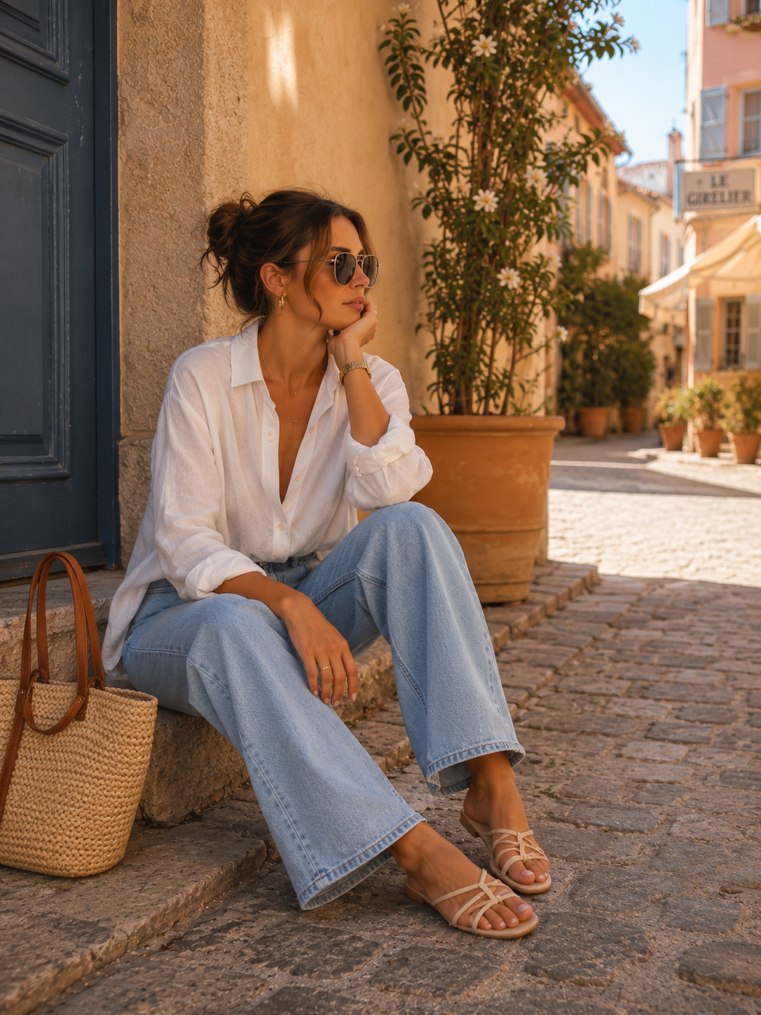 « Le jean bleu ciel Anna » 🩵