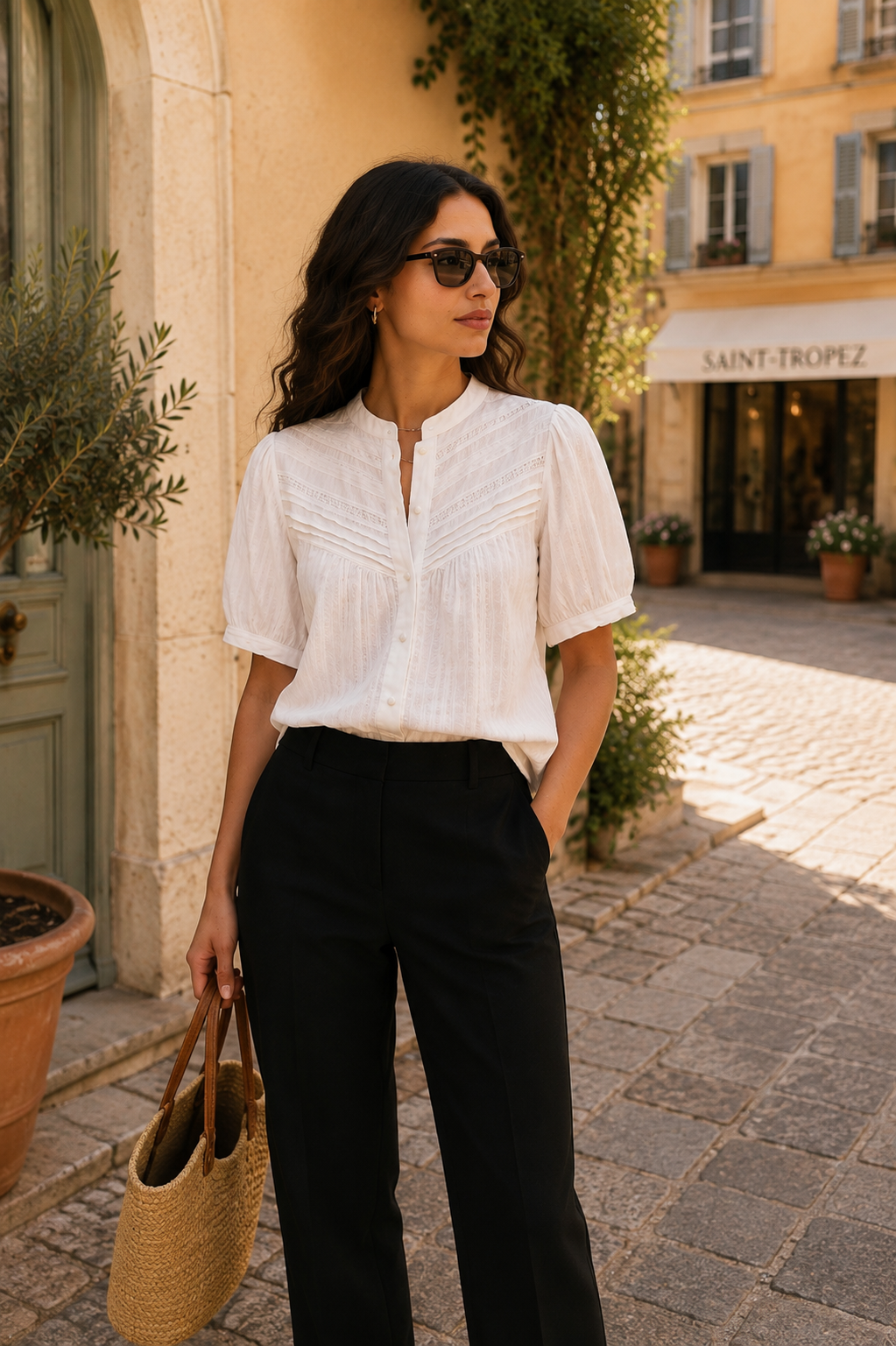 « Blouse blanche Riviera Céline » 🤍