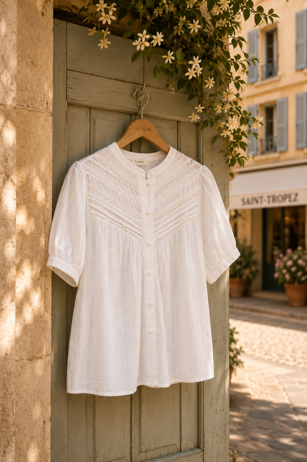 « Blouse blanche Riviera Céline » 🤍