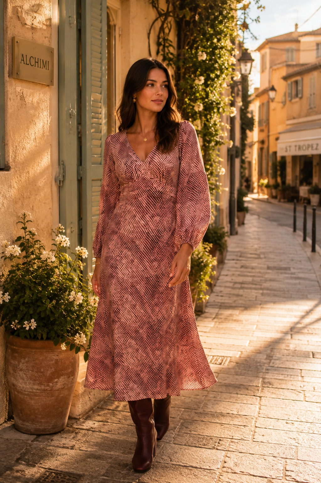 « Robe midi imprimée Chloé » 🌸